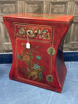 Lot 272 - A PAINTED BEDSIDE CHEST