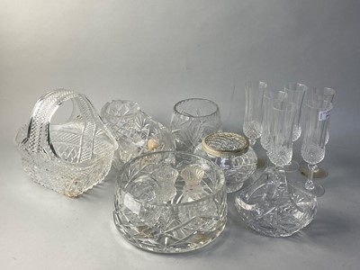 Lot 263 - A LOT OF CRYSTAL WARE