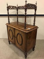 Lot 1090 - MID-VICTORIAN MAHOGANY WHATNOT with...