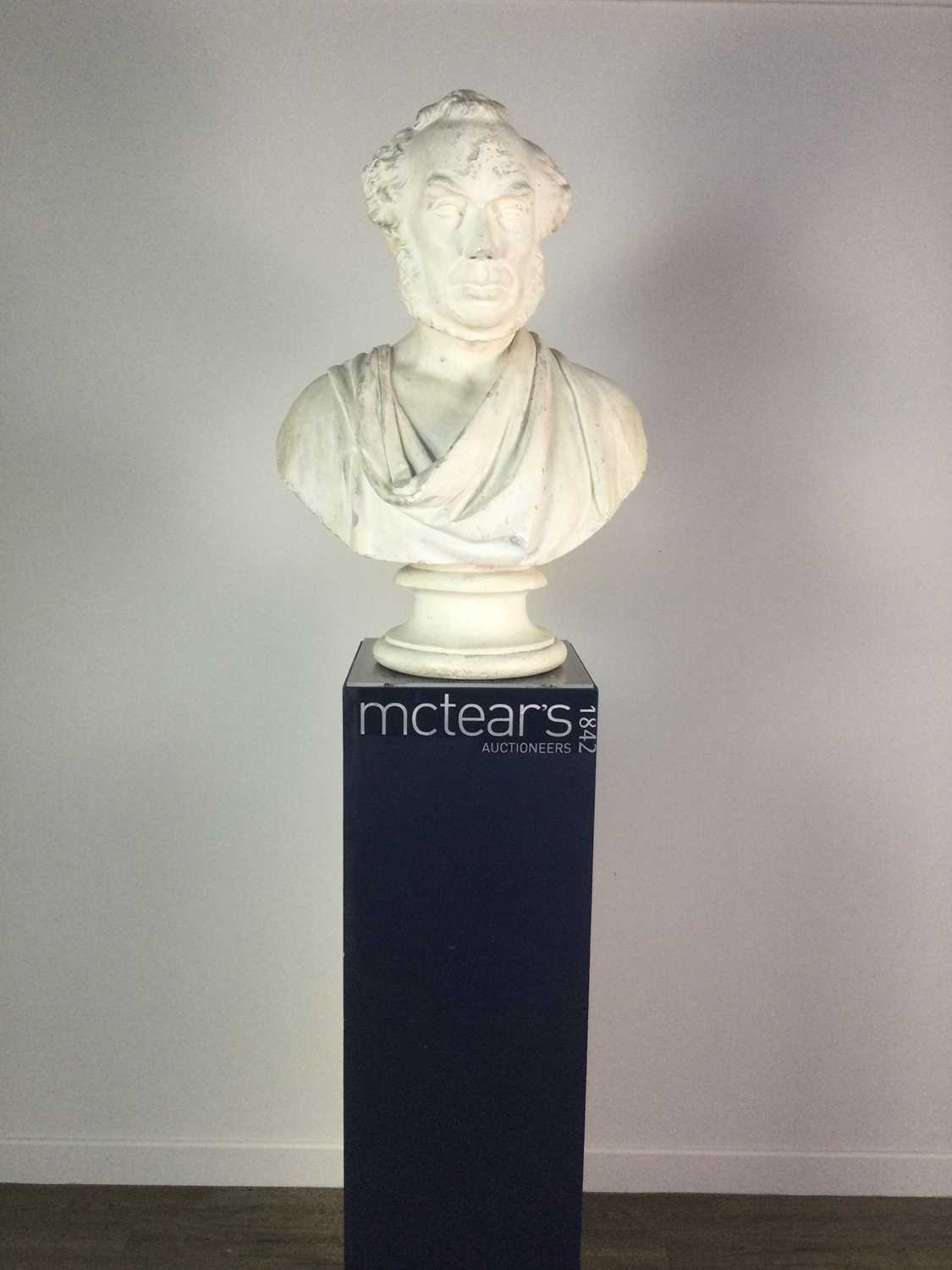 Lot 800 - 19TH CENTURY PLASTER BUST BY GEORGES-EDWIN EWING