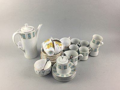 Lot 328 - A MYOTT'S 'IRONSTONE' COFFEE SERVICE AND A ROYAL STANDARD PART TEA SERVICE