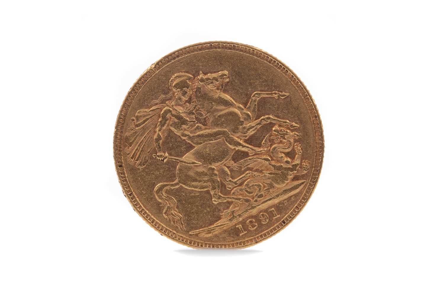 Lot 7 - A VICTORIA GOLD SOVEREIGN DATED 1891