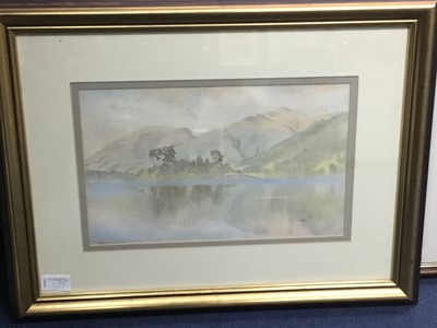 Lot 322 - LAKE SCONE, WALES BY E.G. ANTHONISZ AND THREE OTHER PICTURES
