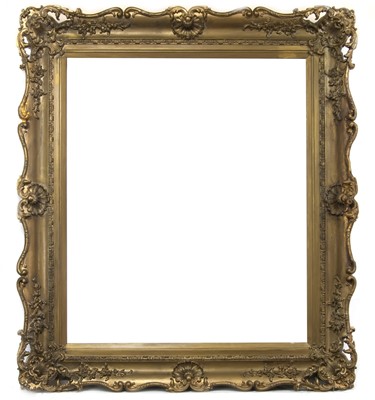 Lot 347 - A PERIOD GILT AND CARVED WOODEN FRAME