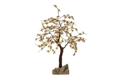 Lot 1885 - A 20TH CENTURY CHINESE MODEL TREE