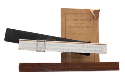 Lot 803 - A 19TH CENTURY CALCULATING SLIDE RULE BY W.F. STANLEY AND ANOTHER