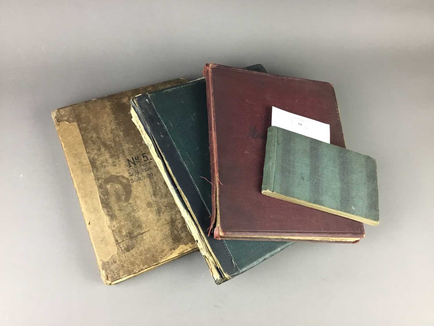 Lot 59 - A LATE 19TH/EARLY 20TH CENTURY SKETCHBOOK AND THREE ALBUMS OF NEWSPAPER CUTTINGS