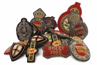 Lot 1123 - COLLECTION OF EMBROIDERED CLOTH BADGES...