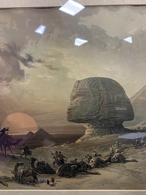 Lot 352 - THE ARRIVAL OF THE SIMOOM, A COLOUR LITHOGRAPH BY DAVID ROBERTS