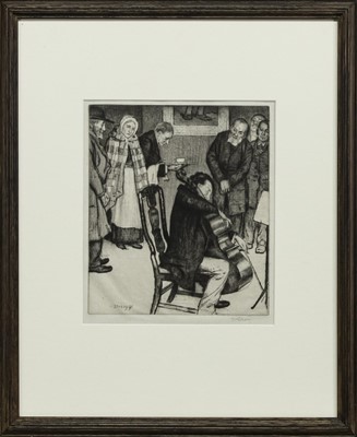 Lot 69 - THE VIOLINCELLIST, AN ETCHING BY WILLIAM STRANG