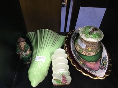 Lot 193 - A SMALL GROUP OF CARLTON WARE, MALING AND OTHERS