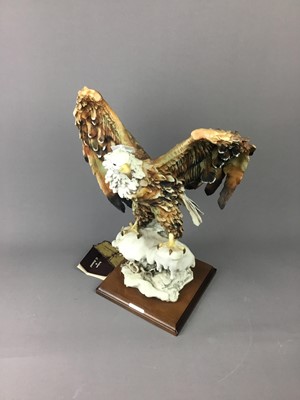 Lot 180 - A COMPOSITION FIGURE OF AN EAGLE