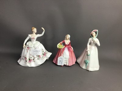 Lot 223 - A ROYAL DOULTON FIGURE OF 'RACHEL' AND FIVE OTHERS