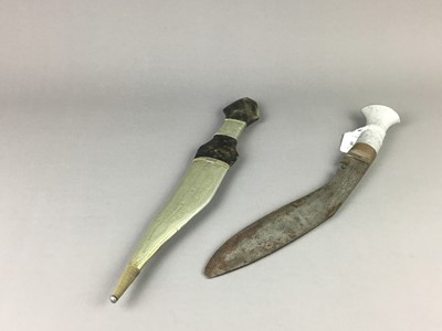 Lot 68 - A NEPALESE KUKHURI, ALONG WITH AN EASTERN DAGGER