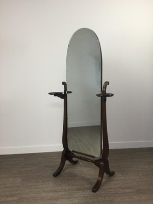 Lot 81 - A CHEVAL DRESSING MIRROR