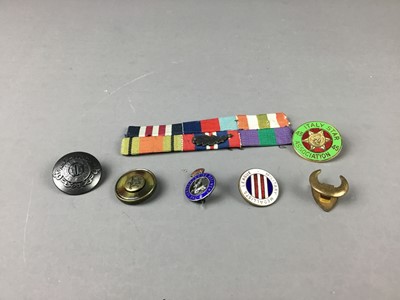 Lot 70 - A COLLECTION OF MILITARY RELATED ENAMEL PIN BADGES