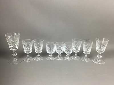 Lot 133 - A LARGE COLLECTION OF CRYSTAL GLASSES, VASES, BASKETS AND DISHES