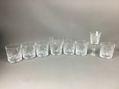 Lot 133 - A LARGE COLLECTION OF CRYSTAL GLASSES, VASES, BASKETS AND DISHES