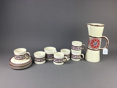 Lot 138 - A SALISBURY FLORAL DECORATED TEA SERVICE AND A CARLTON WARE COFFEE SERVICE