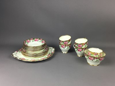 Lot 138 - A SALISBURY FLORAL DECORATED TEA SERVICE AND A CARLTON WARE COFFEE SERVICE