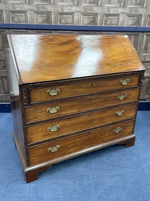 Lot 336 - A REGENCY MAHOGANY BUREAU