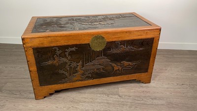 Lot 1908 - A 20TH CENTURY CHINESE BLANKET CHEST
