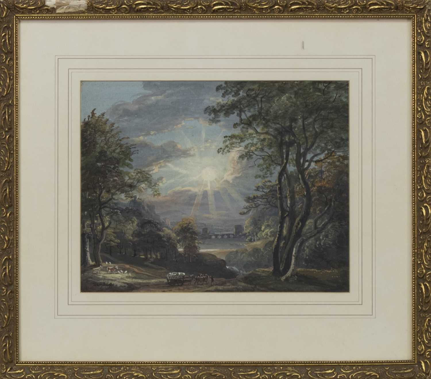 Lot 414 - THE PATH, AN OIL ATTRIBUTED TO SAM BOUGH