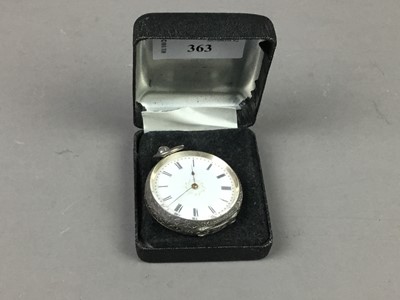 Lot 363 - A SILVER POCKET WATCH