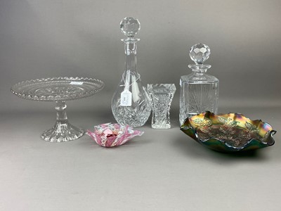 Lot 355 - A LOT OF CRYSTAL WARE INCLUDING DECANTERS