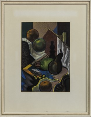Lot 561 - STILL LIFE WITH PAWN, A PASTEL BY TOM MACDONALD