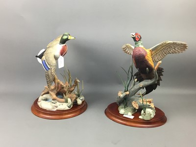Lot 172 - A LOT OF TWO FRANKLIN MINT GAME BIRD CERAMIC FIGURES