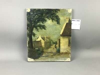 Lot 170 - A LOT OF THREE PAINTINGS ON CANVAS