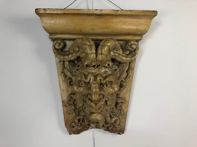 Lot 276 - A COMPOSITION SCULPTURE MODELLED WITH A MYTHOLOGICAL HEAD