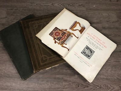 Lot 300 - THE HISTORY OF ENGLISH FURNITURE AND TWO OTHER BOOKS