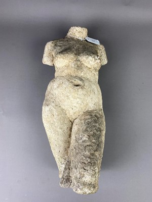 Lot 304 - A COMPOSITION SCULPTURE OF A TORSO