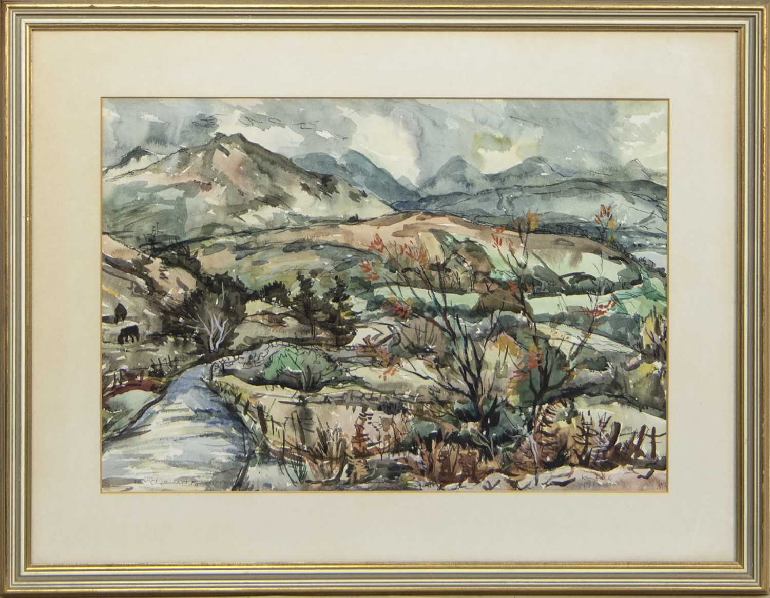 Lot 435 - KINTAIL, A WATERCOLOUR BY WILLIAM CHALMERS BROWN