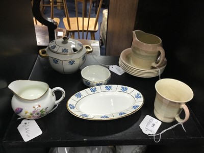 Lot 146 - A LOT OF THREE OF SUSIE COOPER COFFEE CUPS AND SAUCERS AND OTHER TEA WARE