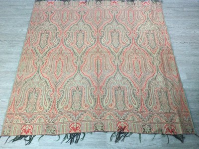 Lot 366 - A LOT OF TWO PAISLEY PATTERNED SHAWLS