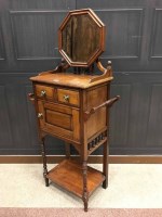 Lot 1271 - GENTLEMAN'S VICTORIAN WALNUT DRESSING TABLE...