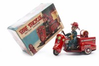 Lot 1276 - JAPANESE TINPLATE BATTERY OPERATED FIRE...