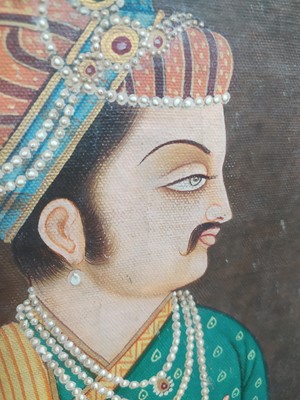 Lot 1930 - AN EARLY 20TH CENTURY INDIAN MUGHAL PAINTING