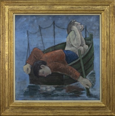 Lot 599 - ECHO & NARCISSUS, AN OIL BY MICHAEL SCOTT