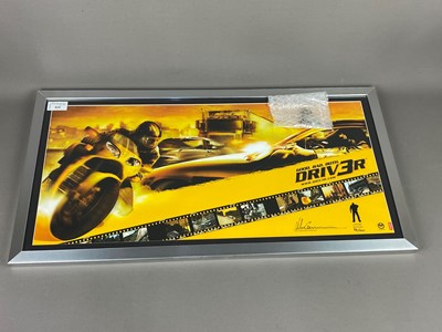 Lot 414 - A SIGNED DRIV3R POSTER