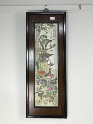 Lot 415 - A LOT OF TWO CHINESE CERAMIC PANELS