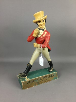 Lot 425 - A JOHNNIE WALKER ADVERTISEMENT FIGURE ALONG WITH A SIGNAL REGISTER COVER