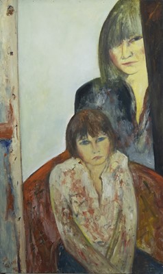 Lot 604 - THE PORTRAIT OF JULIET AND DAVID, A PORTRAIT BY JOHN BELLANY