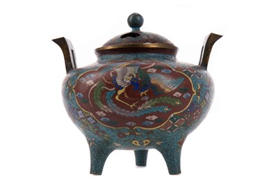 Lot 1936 - A 20TH CENTURY CHINESE CLOISONNE CENSER