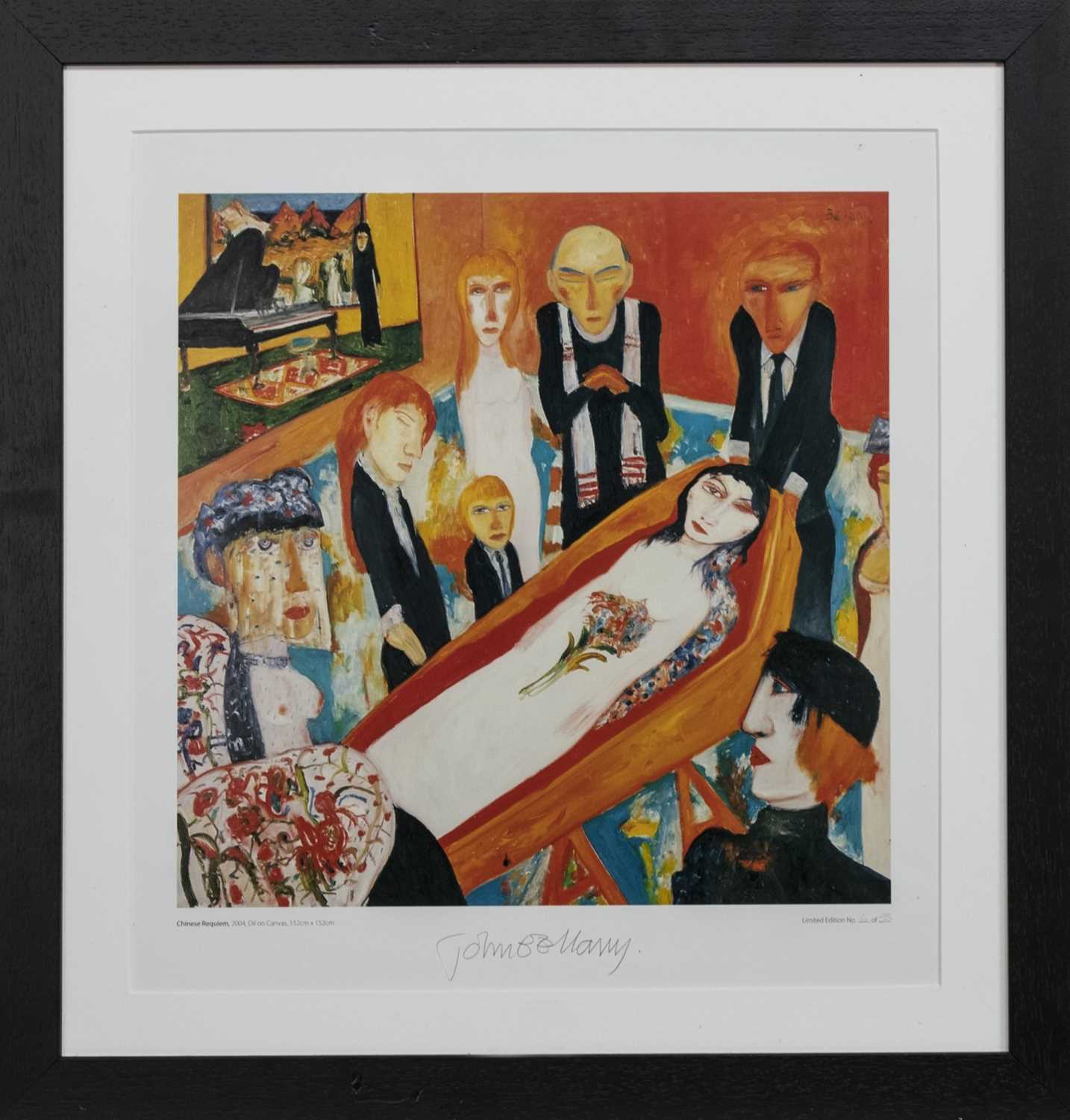Lot 611 - CHINESE REQUIEM, A LITHOGRAPH BY JOHN BELLANY