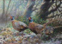 Lot 1289 - * JOEL KIRK, BOUQUET OF PHEASANTS pastel on...