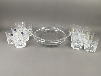 Lot 451 - A BOXED SET OF SIX EDINBURGH CRYSTAL TUMBLERS, ALONG WITH TWO OTHER BOXED SETS